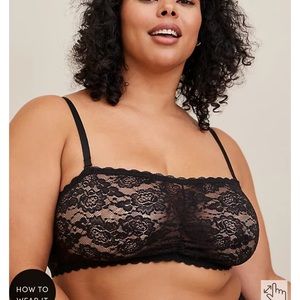 Torrid lace bandeau bra size 2x